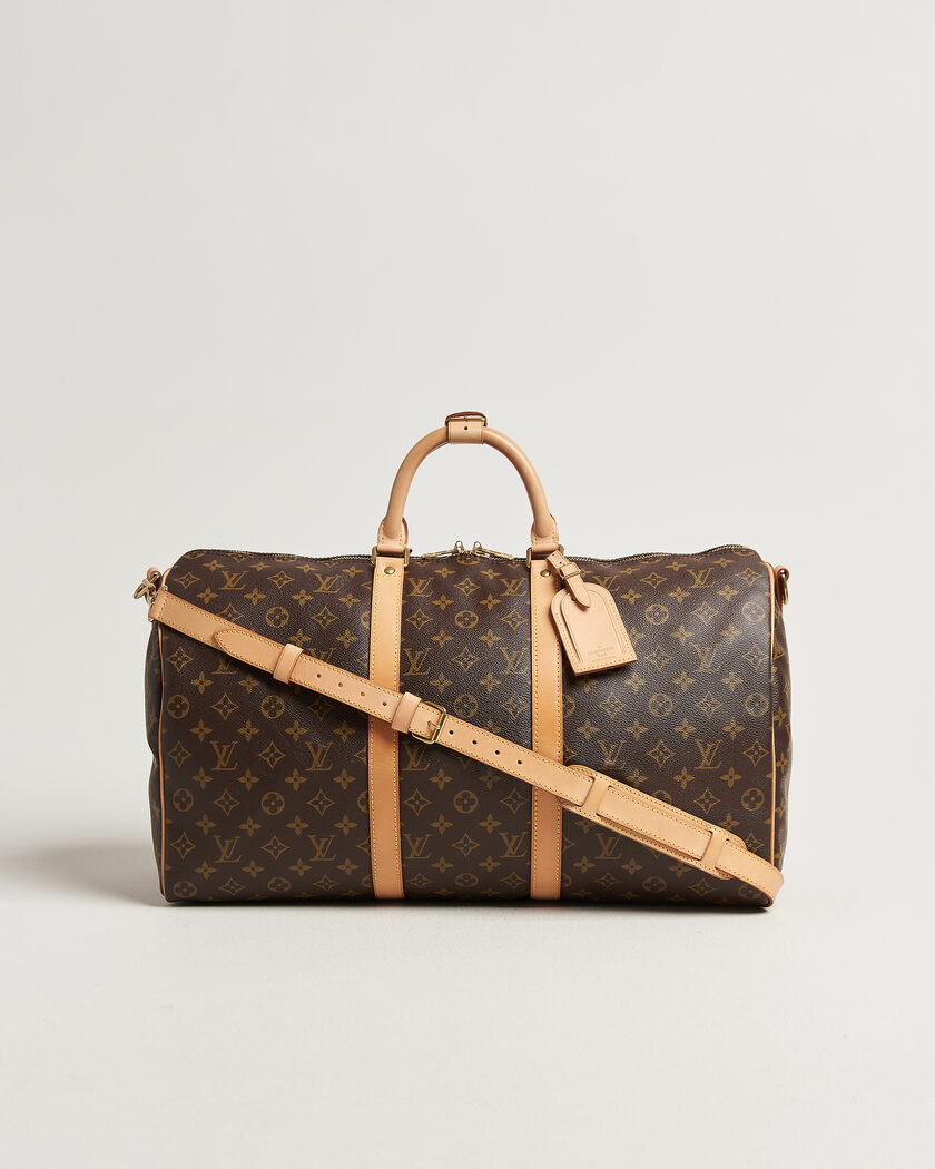 Louis Vuitton Pre-Owned Keepall 50 Bandoulière Monogram – Ruskea