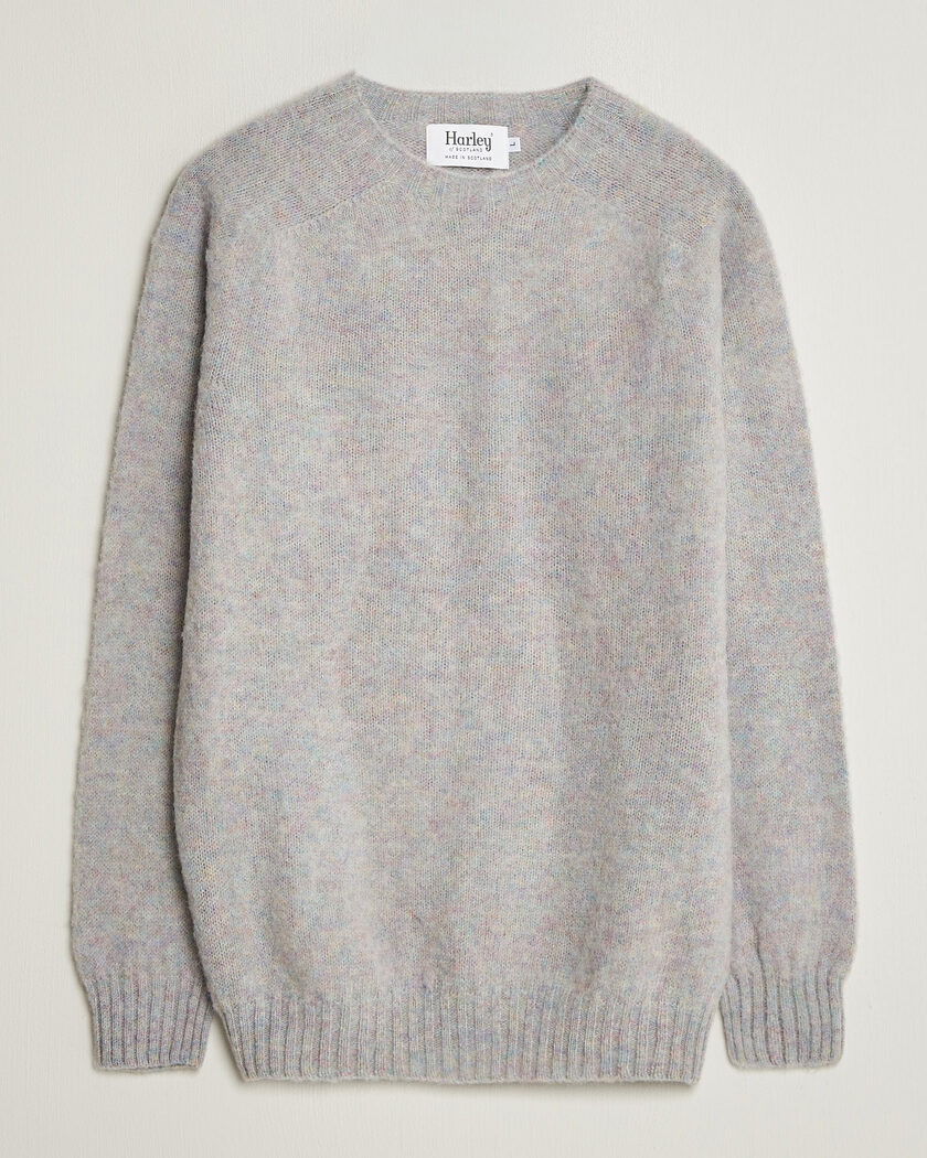 Harley Of Scotland Brushed Supersoft Lambswool Crewneck Aurora – Monivärinen