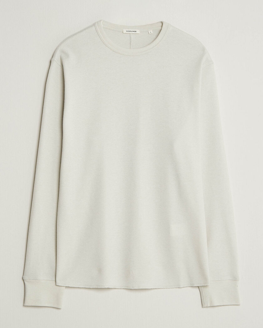 Sunflower Wool Waffle Long Sleeve T-Shirt Kit White – Valkoinen
