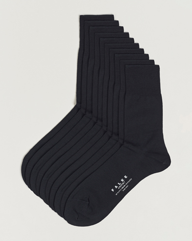 Mies | Wardrobe Basics | Falke | 10-Pack Airport Socks Dark Navy