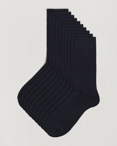 Mies | Sukat |  | 10-Pack Solid Care of Carl Sock Navy
