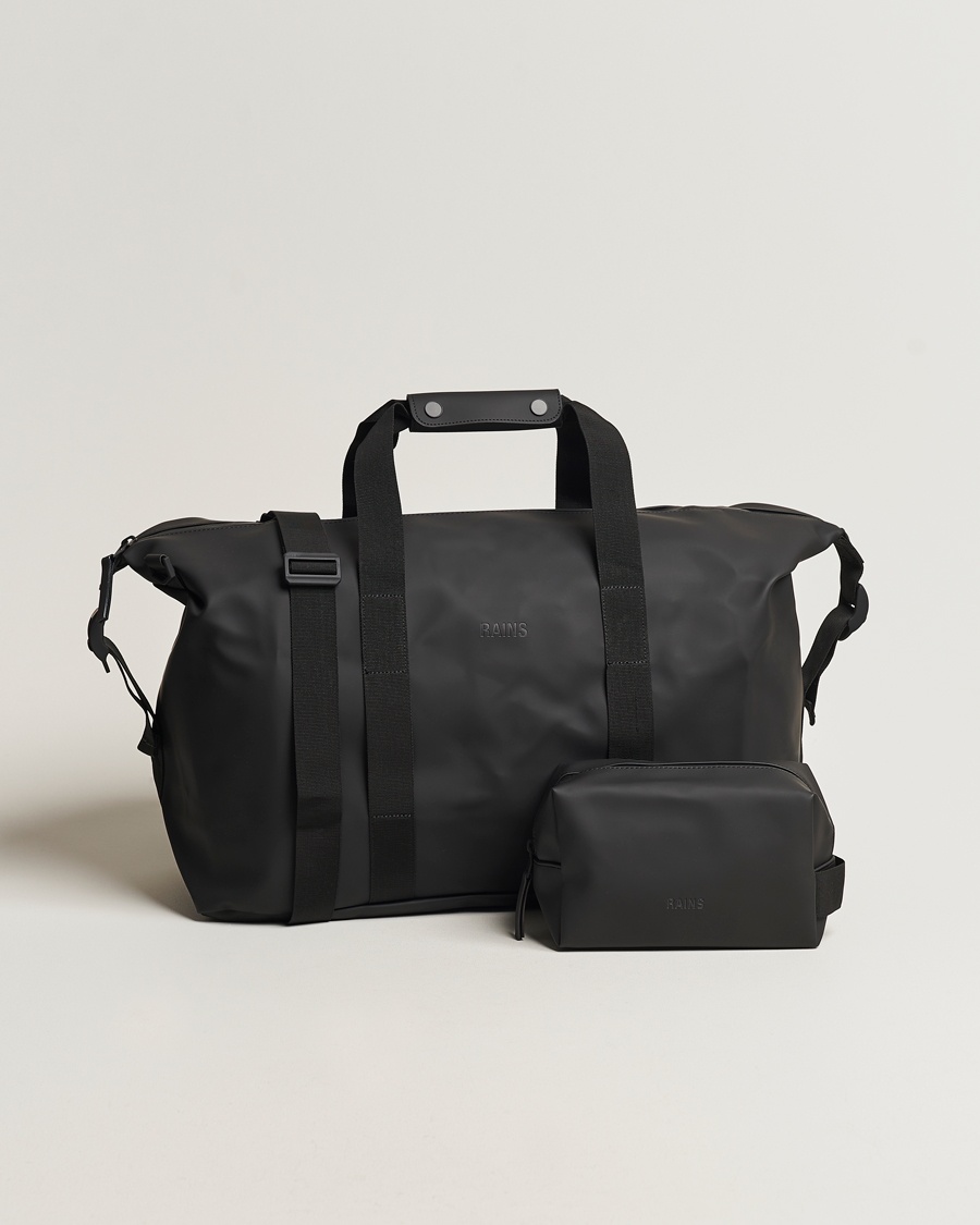 RAINS Hilo Weekendbag & Washbag Black – Musta