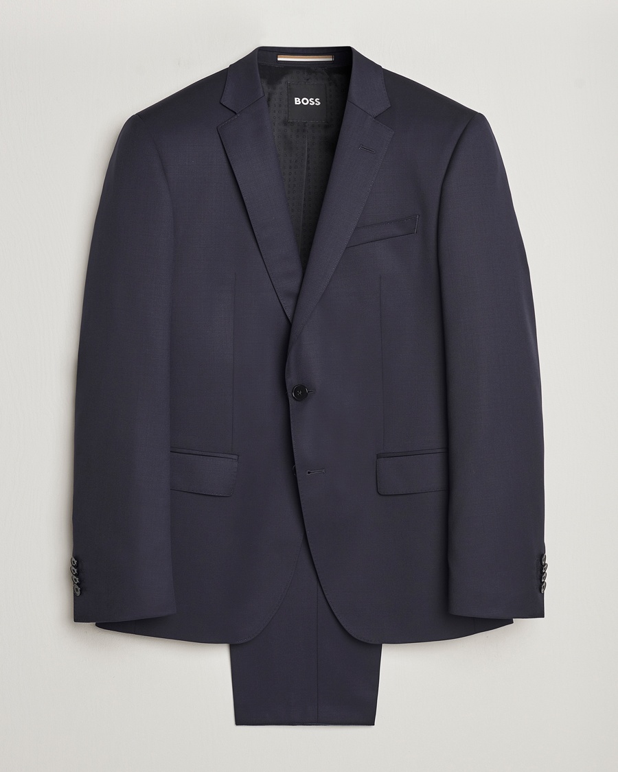 BOSS BLACK Huge Wool Suit Dark Blue – Sininen