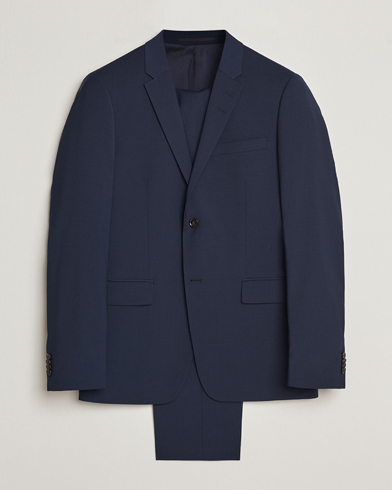 Mies | Puvut | Tiger of Sweden | Jerretts Wool Travel Suit Royal Blue