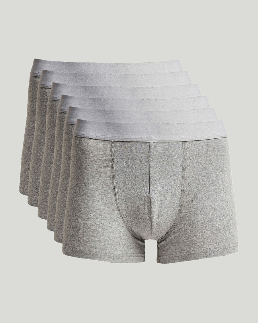 Bread & Boxers 6-Pack Boxer Brief Grey Melange – Harmaa