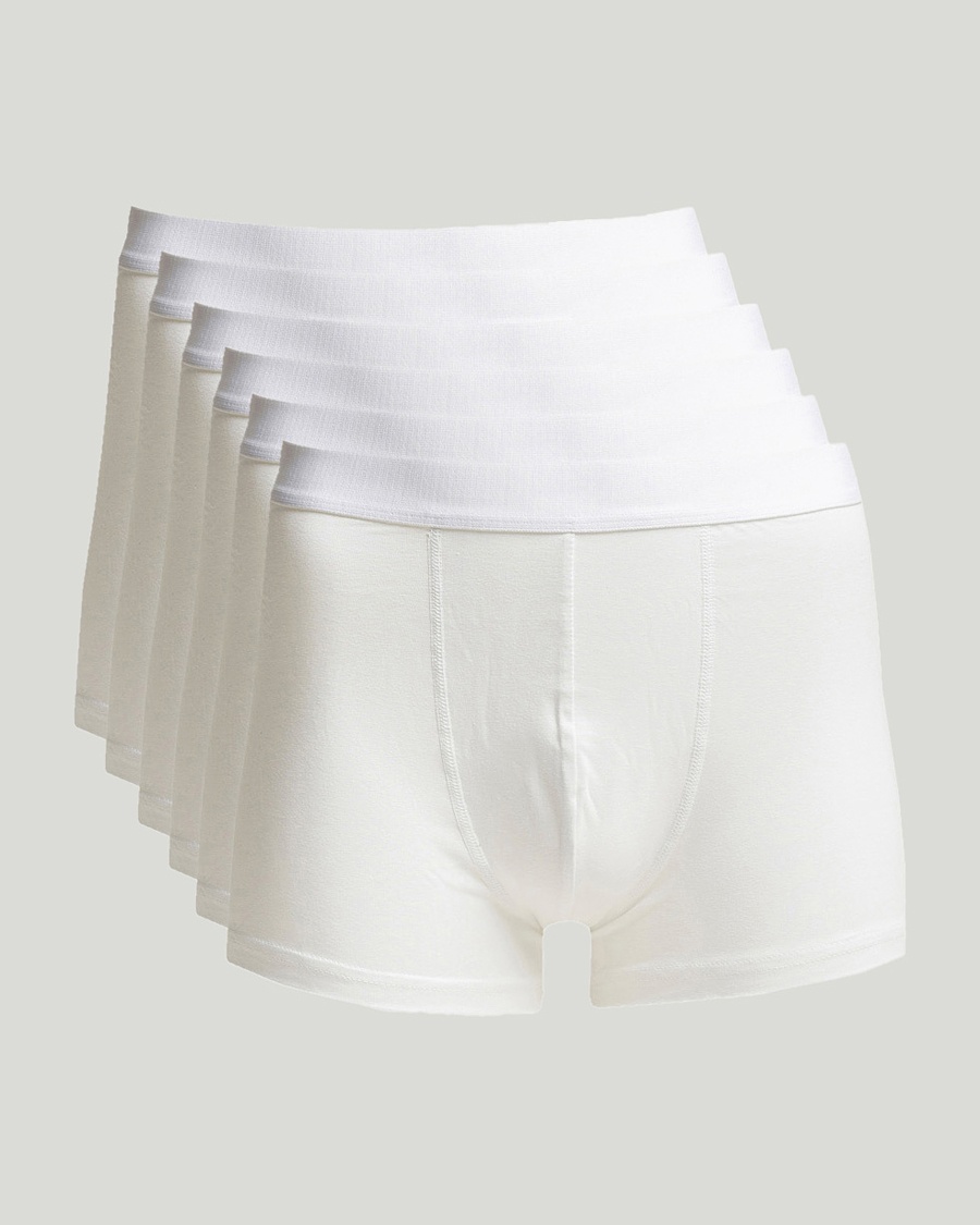 Bread & Boxers 6-Pack Boxer Brief White – Valkoinen