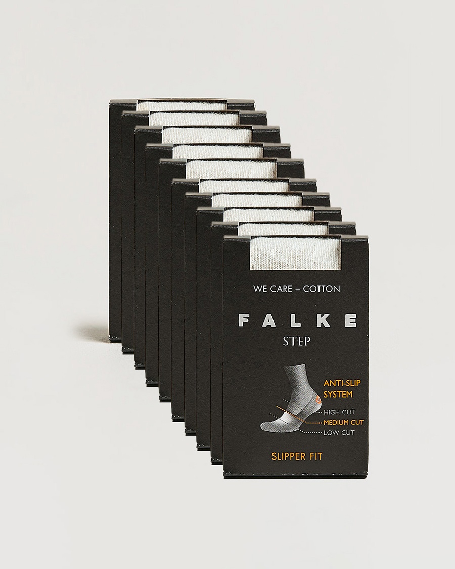 Falke 10-pack Step In Box Loafer Socks White – Valkoinen