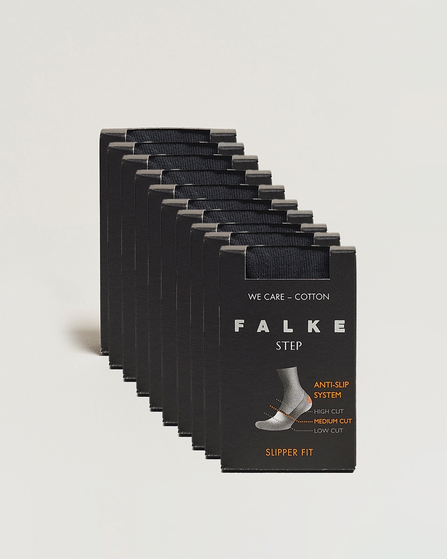 Falke 10-pack Step In Box Loafer Socks Black – Musta