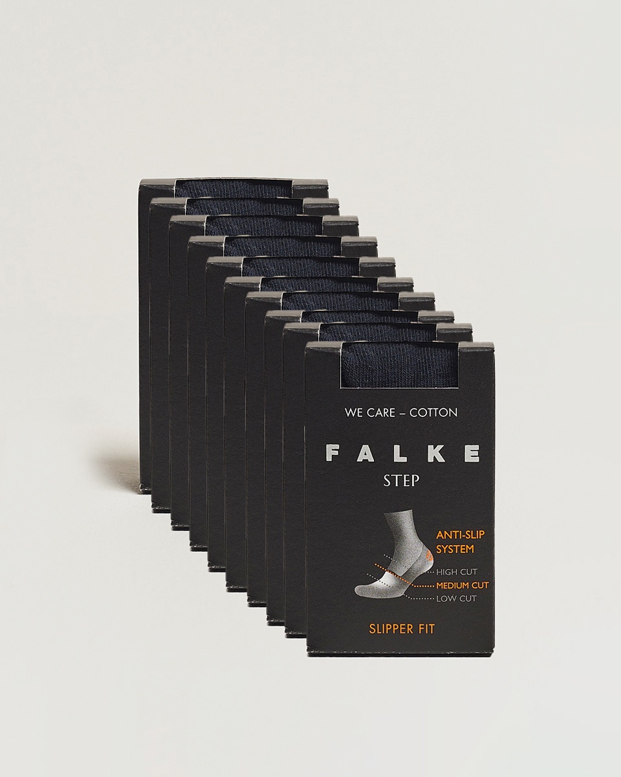 Falke 10-pack Step In Box Loafer Socks Navy – Sininen
