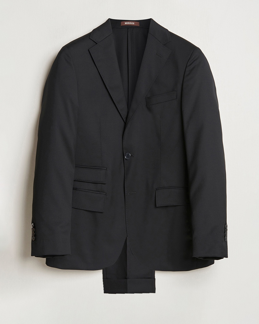 Morris Heritage Prestige Wool Suit Black – Musta