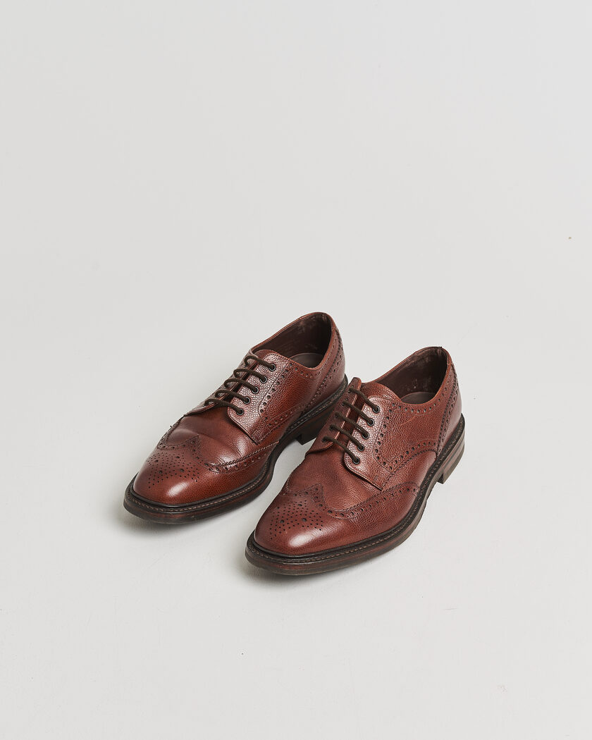 Pre-owned Loake 1880 Badminton Brogue Dark Brown Grain UK10,5 - EU44,5 – Ruskea