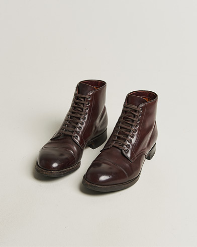 Pre-owned Alden 41853 Cap Toe Boot Burgundy Shell Cordovan US10 - EU44 – Ruskea