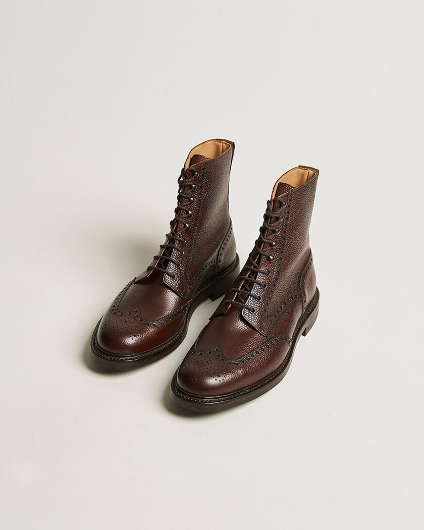 Pre-owned Crockett & Jones Islay Boot Dark Brown Grained Calf UK10 - EU44 – Ruskea