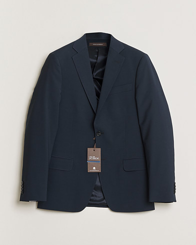 Pre-owned Oscar Jacobson Edmund Wool Blazer Navy 46 – Sininen