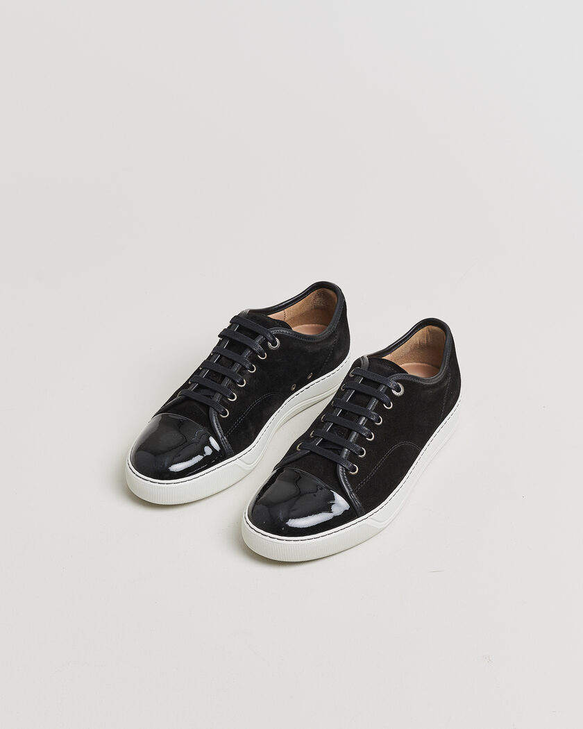 Pre-owned LanvinDBB1 Patent Cap Toe SneakerBlackUK7 - EU41 – Musta