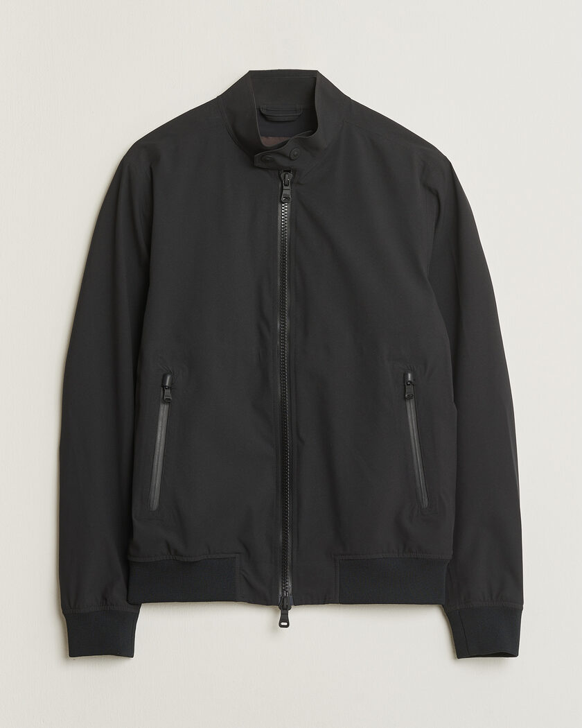 Pre-owned Oscar Jacobson Hamlin Harrington Jacket Black 46 – Musta