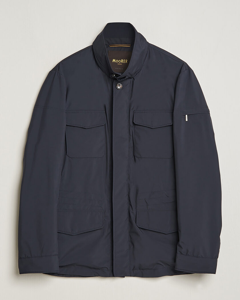 Pre-owned MooRER Waterproof Nylon Field Jacket Navy 50 – Sininen