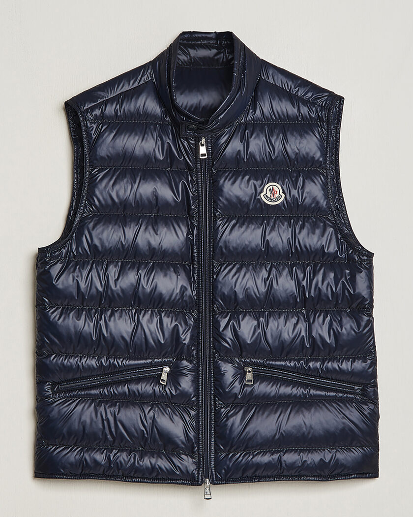 Pre-owned Moncler Gui Down Vest Navy 4 - XL – Sininen