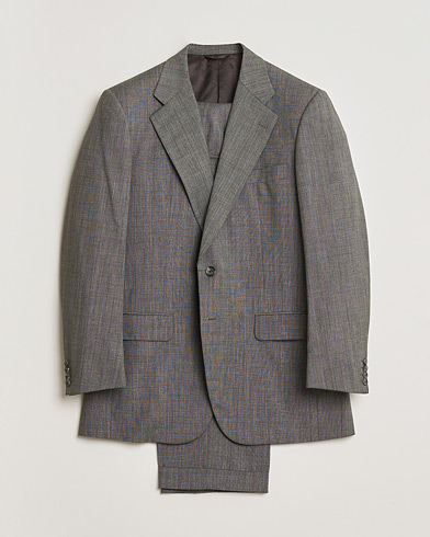 Pre-owned Burberry Vintage Wool Suit Grey Melange 50 – Harmaa