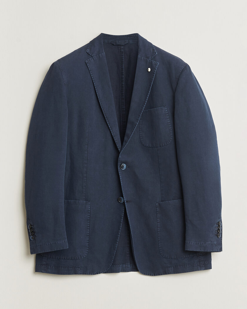 Pre-owned L.B.M. 1911 Jack Regular Fit Cotton & Linen Blazer Navy 52 – Sininen