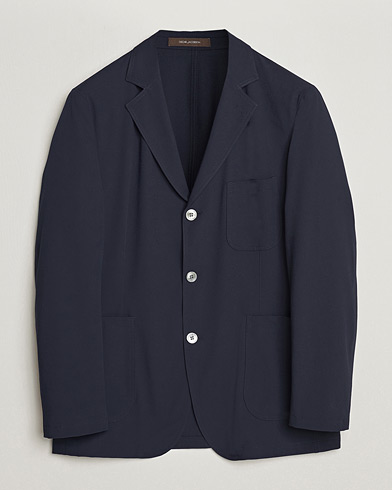 Pre-owned Oscar Jacobson Faber Stretch Blazer Navy 46 – Sininen