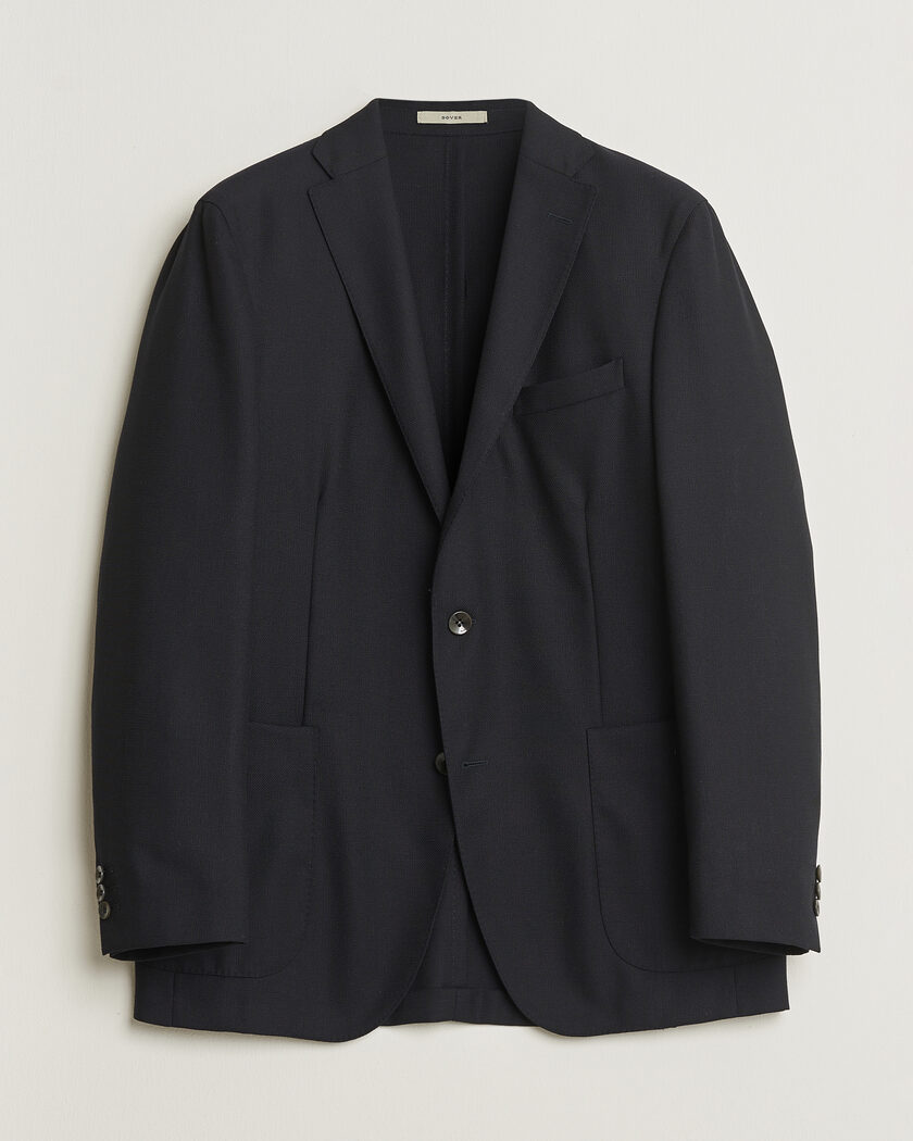Pre-owned Boglioli Dover Wool Hopsack Blazer Black 52 – Musta