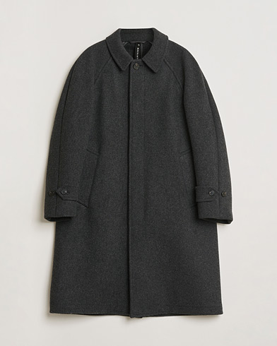 Mackintosh Boston Wool Overcoat Grey M – Harmaa