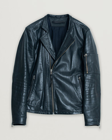 Pre-owned Tiger of Sweden Rikki Leather Jacket Black M – Musta