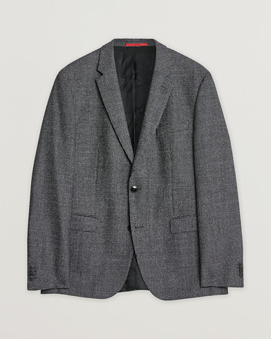 Pre-owned HUGO Flannel Wool Blazer Grey 54 – Harmaa