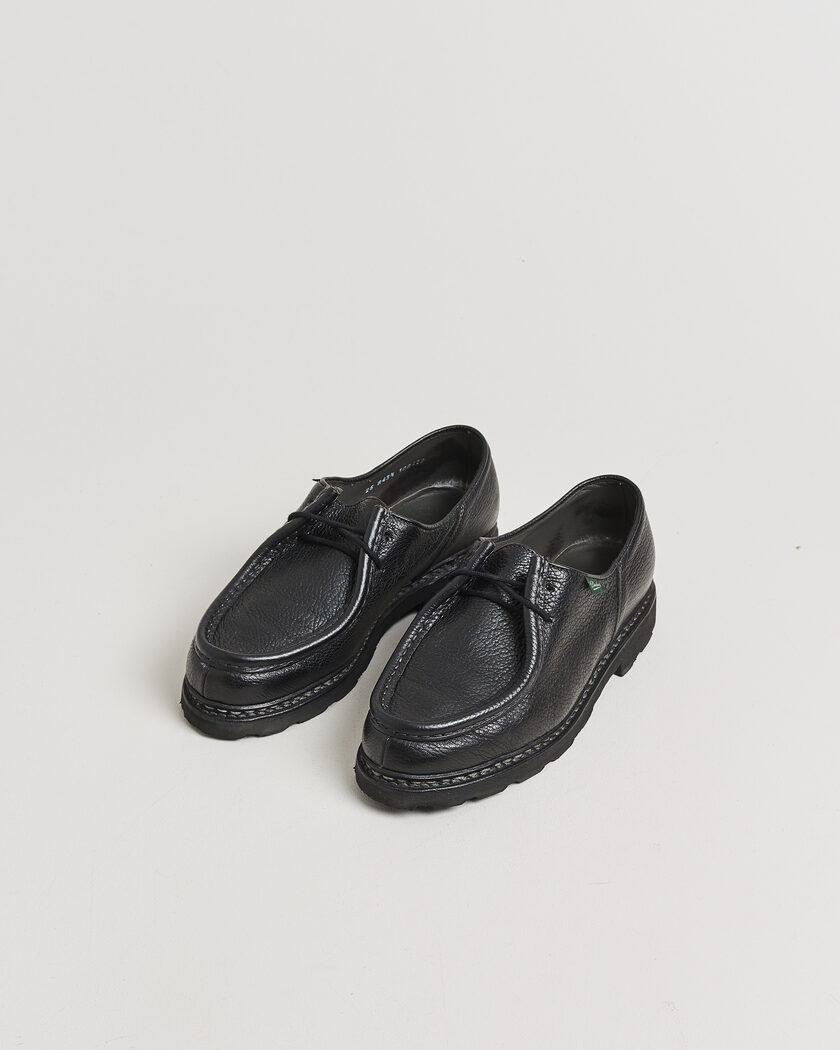 Pre-owned Paraboot Michael Derby Black Deerskin 43,5 – Musta