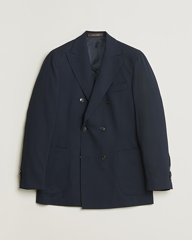 Pre-owned Oscar Jacobson Farris Patch Blazer Navy 48 – Sininen