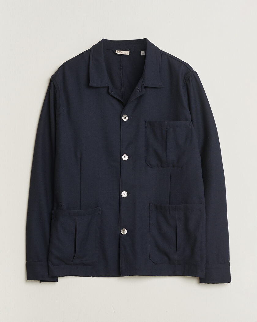 Pre-owned Stenströms Wool Overshirt Navy XXL – Sininen