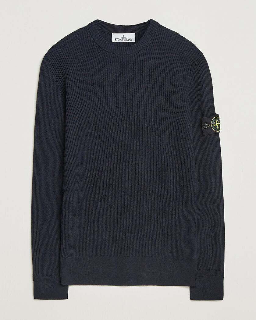 Pre-owned Stone Island Full Rib Crewneck Navy S – Sininen