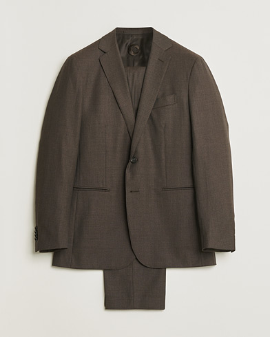 Pre-owned Caruso Wool & Cashmere Suit Brown 48 – Ruskea