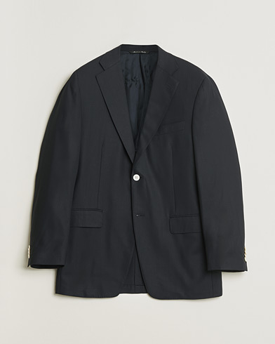 Pre-owned Canali Hopsack Wool Blazer Navy 50 – Sininen