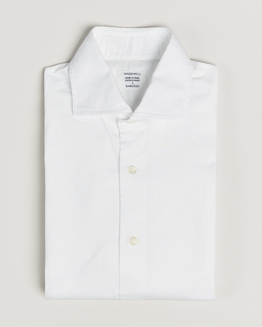 Pre-owned Mazzarelli Soft Cotton Shirt White 39 - M – Valkoinen