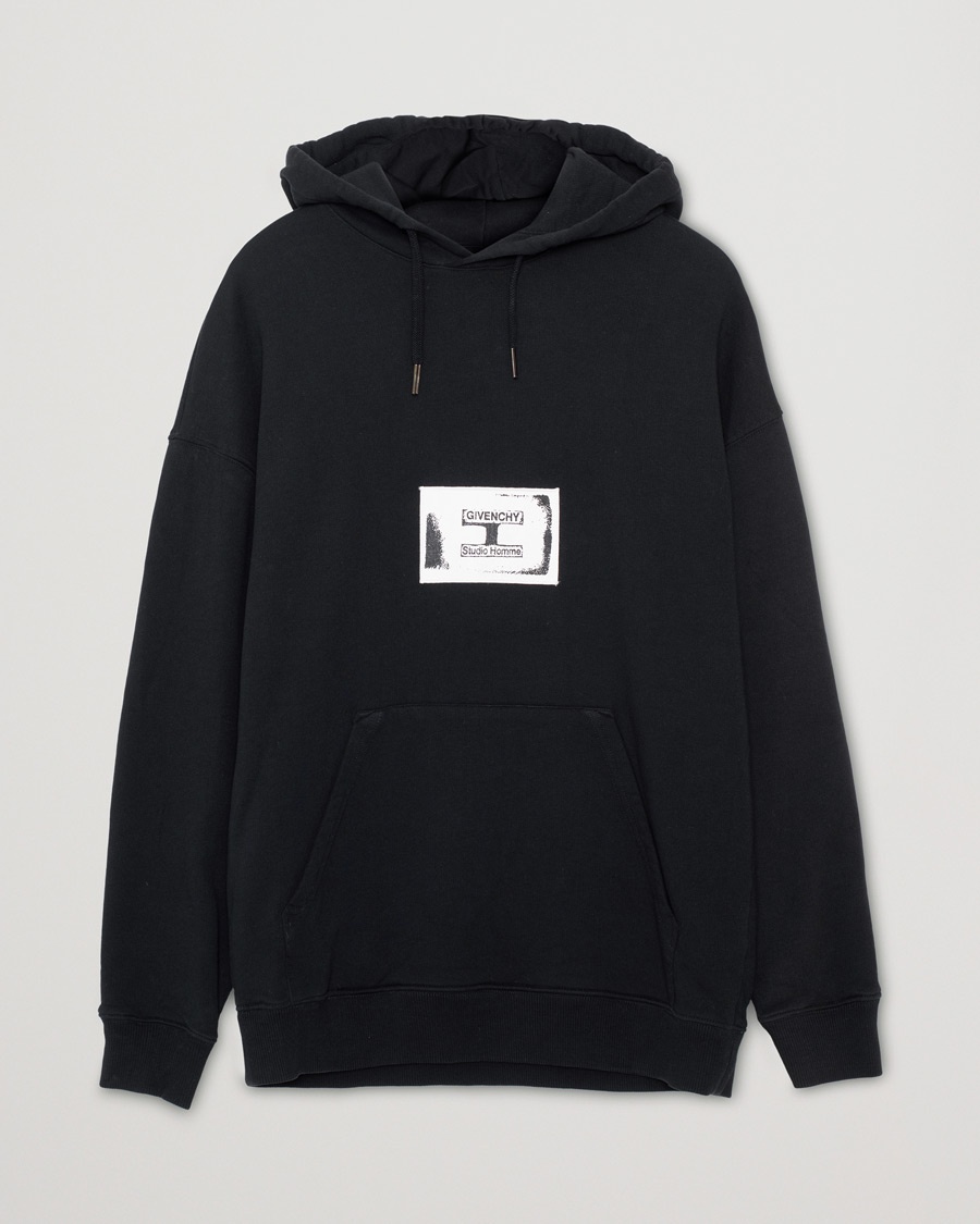 Pre-owned Givenchy Loopback Cotton Hoodie S – Musta