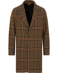  Memo Single Breasted Prince Of Wales Coat Cammello