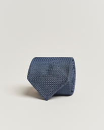  Silk Grenadine Handrolled 8 cm Tie Petrol Blue