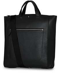  MST Soft Grain Tote with Zip Black