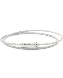  Double Cable Bracelet Polished Sterling Silver 9g