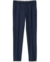 Brunello Cucinelli Slim Fit Flannel Trousers Navy – Sininen