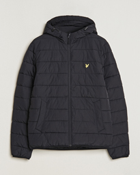 black lightweight puffer jacket