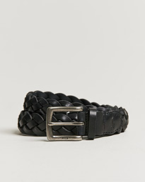  Braided Leather Belt Black