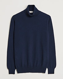  Cashmere Rollneck Sweater Navy