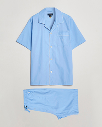  Cotton Short Pyajama Set Solid Austin Blue