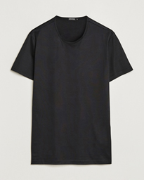  Filoscozia Pure Cotton Round Neck T-Shirt Black
