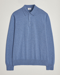  Knitted Polo Shirt Paris Blue