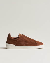  Triple Stitch Sneakers Brown Suede