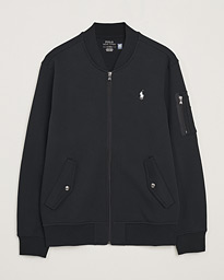  Bomber Full-Zip Sweatshirt Polo Black